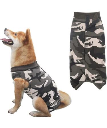 WPCASE DOG Professional Recovery Suit - Surgical Wear for Dogs | E-collar Alternative for Belly Wounds | XL Green - Buy Online on GoSupps.com