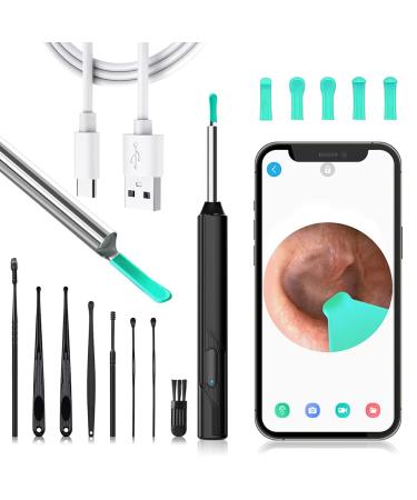 Vohesea ear wax removal Otoscope 1296p HD WIFI Early cleaner for adults and children ear cleaner with 3.6mm lens and 6 LEDs waterproof earraer for iPhone iPad Android smartphones