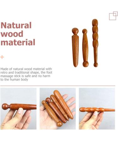 Sherchpry 3ST Foot Massager - Wooden Acupressure Massage Sticks & Reflex Zone Tools for Thai Massage - Buy Online on GoSupps.com