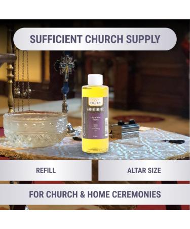 Anointing Oil - Lily of The Valley - 4 oz Altar Size - Biblical Oils for Daily Prayer Ceremonies - Represents Honor & Purity - Buy Online on GoSupps.com