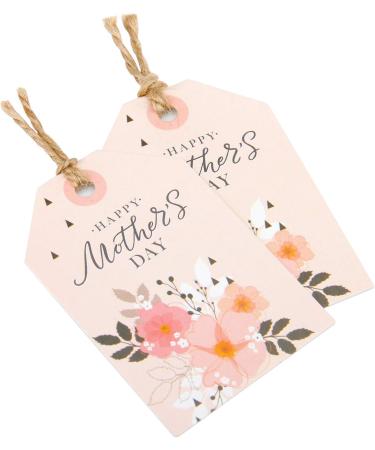 WRAPAHOLIC Gift Tags with String - 100PCS Happy Mother's Day Floral Design Paper Tags with 100 Feet Natural Jute Twine for Mother' Day  Party Favors - Buy Online on GoSupps.com
