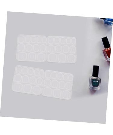 Ipetboom 50 Sheets Nail Jelly Glue Jelly Double Side Nail Sticker Fake Nail Sticky Tab Nail Stickers for Nail Art Fake Press on Nail Tab Nail Gel Nail Flakes Silica Gel Manicure - Buy Online on GoSupps.com