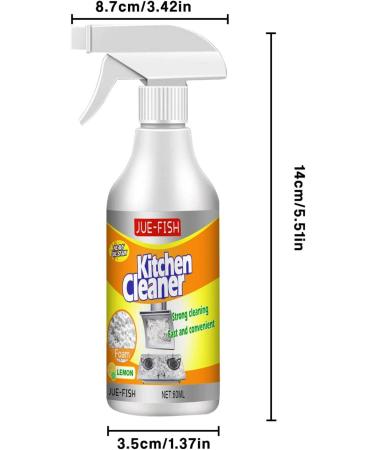 2 Cleaning Foam Spray - Powerful Rinse- Bubble Cleaner Multi-Function Heavy Duty Kitchen Cleaner All Purpose Cleaner Grease Cleaner for Oil and Sticky - Buy Online on GoSupps.com