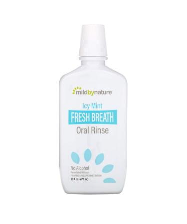 Mild by Nature Fresh Breath Oral Rinse No Alcohol ICY Mint 16 fl oz (473 ml)