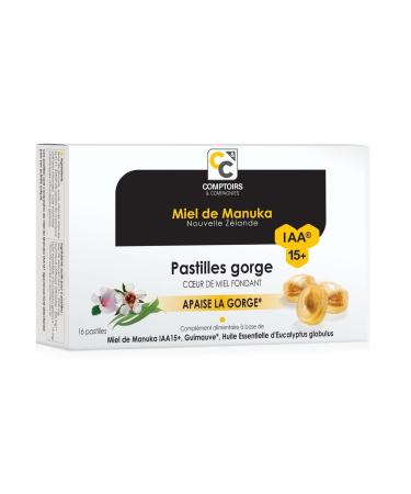 COMPTOIRS ET COMPAGNIES - Manuka Honey Fondant Heart Lozenges IAA15+ - Soothes Throat - 16 Lozenges