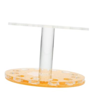 1pc Penholder Pencils Markers Desk Stand Pen Rest Stand Paint Display Desk Stand Multi Bin Art Brush Organizer Manicure Brush Holder Clear Pen Rack Supplies Acrylic Round