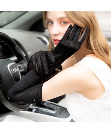 Women's Summer Driving Gloves | Thin Lace Ice Silk Sleeves | Full Finger Touch Screen | DHTDVD - Buy Online on GoSupps.com
