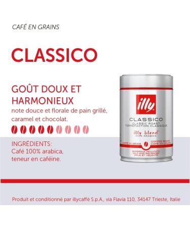 Illy CLASSICO Roasted Coffee Beans 6 boxes of 250 g - Buy Online on GoSupps.com