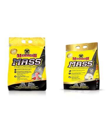 MAMMOTH MASS: Weight Gainer High Calorie Protein Powder Workout Smoothie Shake & MASS: Weight Gainer High Calorie Protein Powder Workout Smoothie Shake Meal Replacement NUTRITIONAL + SUPPLEMENT FID15316 6.8 kg (Pack of 1)