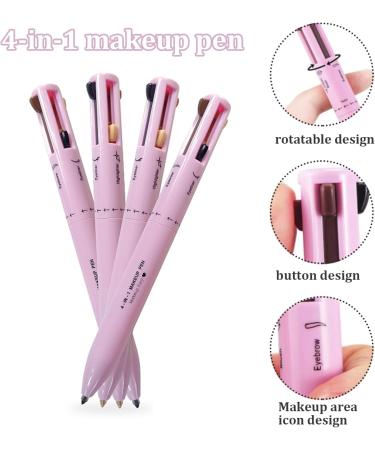 4 in 1 Makeup Pen Multifunctional Makeup Pencil from Eyeliner Lip Liner Brow Pencil and Highlighter Makeup Pencil Easy-To-Apply & Compact Makeup Accessories for Travel Style 1 - Buy Online on GoSupps.com