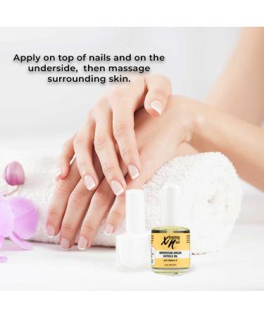 Xtreme Nail Moroccan Argan Cuticle Oil - Revitalizing Treatment with Vitamin E for Nourished and Stronger Nails, 0.5 Oz - Buy Online on GoSupps.com