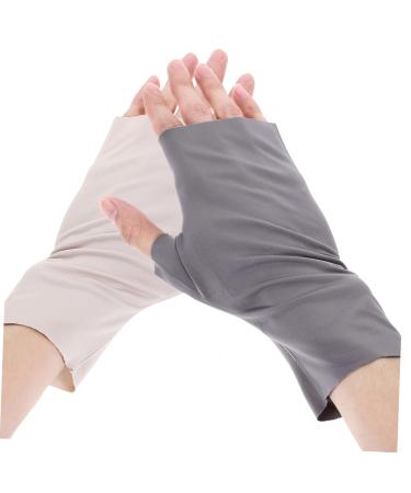 FRCOLOR 2 Pairs pink gloves nail anti-uv gloves nail UV gloves nail art accessory manicure UV gloves gel nail lamp UV gloves nail art UV gloves Nylon Accessories women's - Buy Online on GoSupps.com