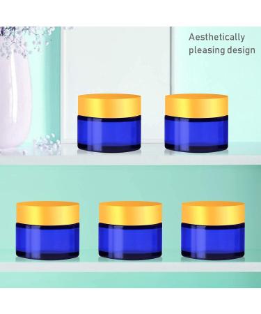 Cisolen 6-Piece Empty Glass Cosmetic Container Set - 30ml Cream Cans with Lid & Liner for Creams Lotions & Essential Oils - Ideal for International Shipping - Buy Online on GoSupps.com