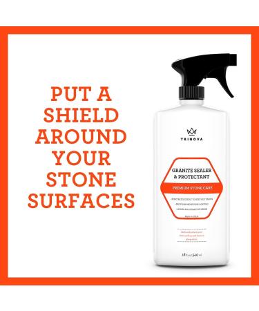 TriNova Granite Sealer & Protector - Best Stone Polish for Marble & Tile - 18 OZ - Buy Online on GoSupps.com