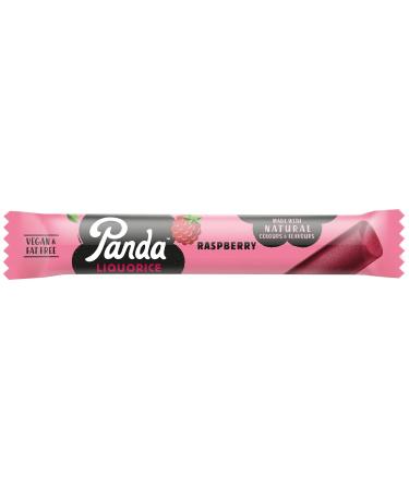 Panda Natural Raspberry Licorice Bar | Vegan Fat-Free | 32g x 36 Bars - Pure Lakritz Sweets with Only Four Ingredients - Buy Online on GoSupps.com