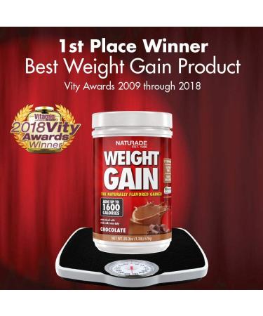 Naturade All-Natural Weight Gain Drink Mix Chocolate 20.3oz - Instant Nutrition Boost - Buy Online on GoSupps.com