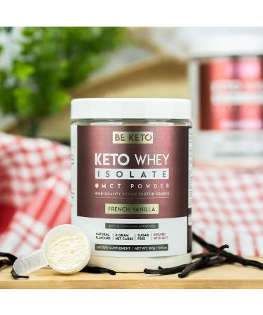Keto Protein Isolate with MCT - French Vanilla 300g - Buy Online on GoSupps.com