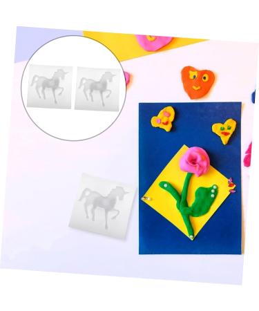 COHEALI 4 Pcs Silicone Mold Fondant Molds Silicone Horse Resin Craft Mold 3d Homemade Supplies Bubble Whitex2pcs 7.6X7.6CMx2pcs - Buy Online on GoSupps.com