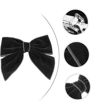 minkissy Bow Hairpin Hair Bows Clips Bowknot Hairpins Valentines Girl Hair Bows Alligator Clip Bows Grosgrain Hair Bow French Barrette Toddler Autumn and Winter Hair Knot Velvet Cloth 15x14x2.5cm Black - Buy Online on GoSupps.com