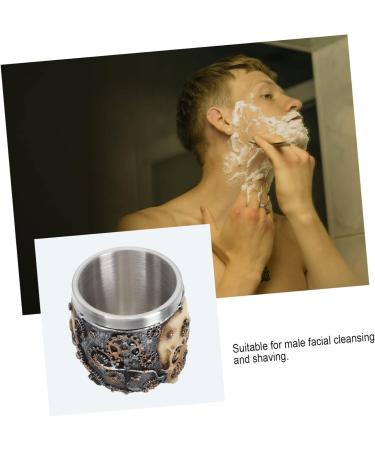 Beaupretty Stainless Steel Soap Shell Snice Bowl - Rustproof Shaving Cup for Beard Foam & Cream | Perfect Shaving Brush Accessory - Buy Online on GoSupps.com