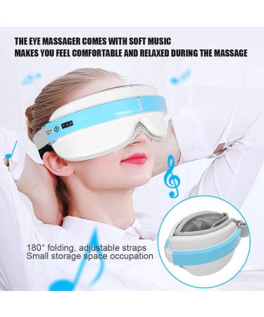 Wireless Eye Massage Device - USB Rechargeable Air Compression Eye Mask for Stress Relief Headache Relief & Relaxation | 4 Massage Modes - Buy Online on GoSupps.com