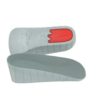 FOMIYES 1 Pair Height Increase Insole Heel Support Pad Height Increase Shoe Insoles Shoe Pads Height Increase Heel Lift Inserts Height Increasing Insoles Elevator Heel Pad Increased Grey 11x8cm