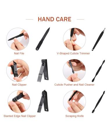 Jomverl Professional Manicure and Pedicure Kit - 16-in-1 Nail Care Tools with Leather Travel Case for Men and Fathers - Buy Online on GoSupps.com