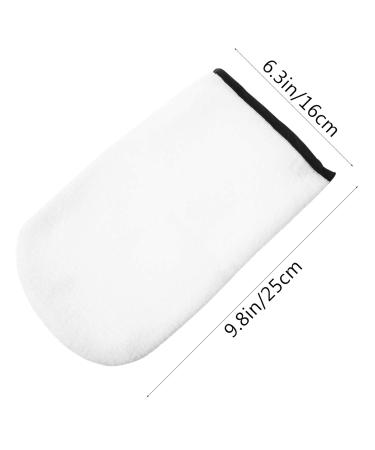 Minkissy Thickened Gloves | 2 Pairs Hand & Foot Masks | White Knitted Bath Gloves for Skincare - Buy Online on GoSupps.com