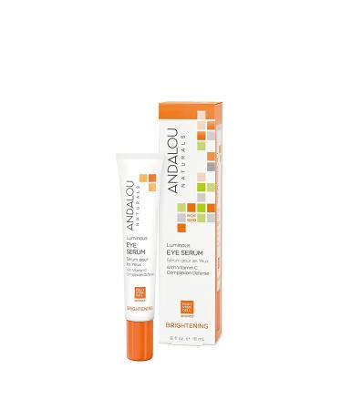 Andalou Naturals Luminous Eye Serum 0.6 oz - Brighten & Hydrate Delicate Eye Area - Buy Online on GoSupps.com