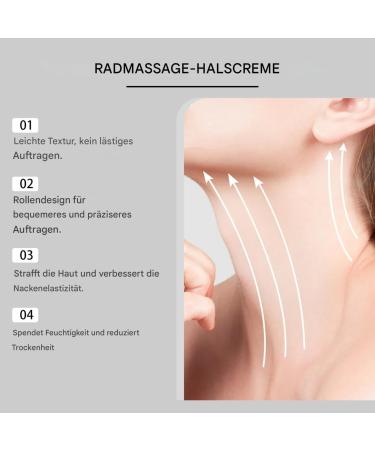 Firming neck cream for strengthening Body Lotion with Massage Roller Tight skin firming moisturizer for women - Buy Online on GoSupps.com