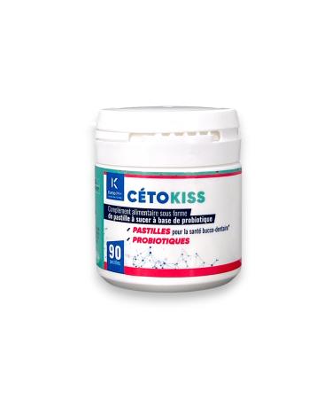 CETOKISS Probiotique Bucco-Dentaire Menthe | 1 Milliard UFC HOWARU | Haleine Fra che & Gencives Saines | Sans Sucre | 90 Pastilles - Cure 3 Mois | quilibre de la Flore et du Microbiote Buccal