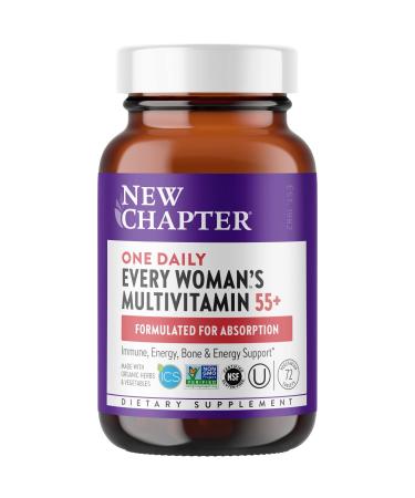 New Chapter 55+ Every Woman's One Daily Whole-Food Multivitamin 72 Vegetarian Tablets