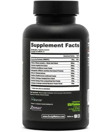 Sculpt Nation by V Shred T-Boost Max and Burn Metabolism Support with Tribulus Ashwagandha Chromium and Ginseng Root 2 Pack 60 Capsules Each - Buy Online on GoSupps.com