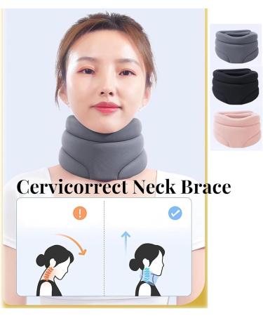 Slumberzen Snoring Solution Sleep Neck support Sleep support Neck Brace for Neck Pain and Support Neck Support Brace for Women Men (Grey) - Buy Online on GoSupps.com