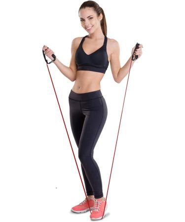 Resistance Band with Handles + Door Anchor & Exercise Guide | Heavy Strength Tubes for Women/Men | Stretch Resistant Bands - Buy Online on GoSupps.com