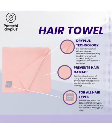 PROTECHT DRYPLUS Microfibre Hair Towel - Gossamer Pink | One Size - Buy Online on GoSupps.com