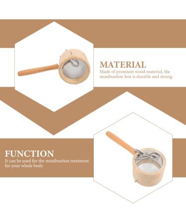 Beavorty Moxa Stand Tool Set - Portable Moxibustion Box with Wooden Handle for Home Healing - Buy Online on GoSupps.com