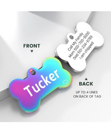 Personalized Yehanti Dog Tags - Engraved Stainless Steel Name Tags for Dogs Cats & Puppies | Custom Name Phone & Address Tags - Buy Online on GoSupps.com