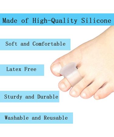 MENOCADY 12-Pack Gel Toe Separator for Bunions - 1/4 Thick Big Toe Spacers - Single Loop Toe Spreader for Overlapping Toe Correction (Clear) - Buy Online on GoSupps.com