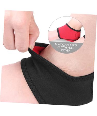 NOLITOY Heel Warmer Socks for Men - Comfortable Protective Heel Supports Reusable Thermal Fabric Massage Sole Cover - Ideal for Foot Care Black - Buy Online on GoSupps.com