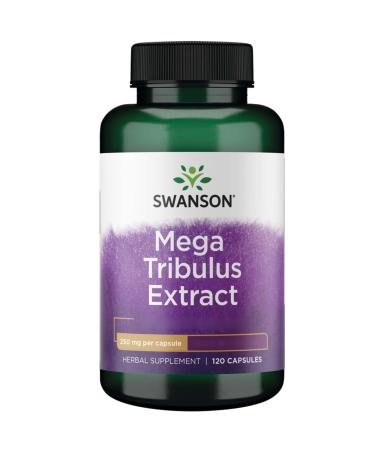 Swanson Mega Tribulus Extract (Terrestris Tribulus) 250mg 120 capsules high -dose laboratory testing soybreis gluten -free without genetic engineering