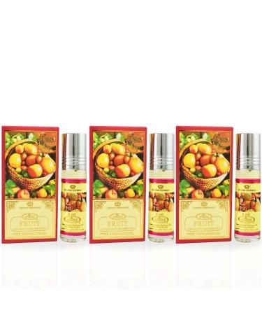 Al-Rehab Fruit - Arabian Perfume Oils For Women 6ML (0.2 OZ) (PACK OF 3) - Long Lasting Concentrated Perfume Oil - Captivating Women's Fragrance With A Creamy Sweet Blend Of Tropical Fruits Fruit Perfume Oil (Pack of 3) - Buy Online on GoSupps.com