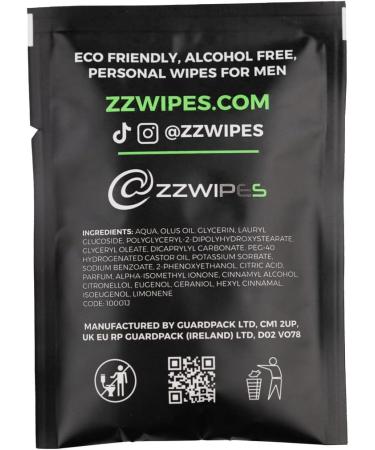 ZZWIPES Wet Wipes for Adults | Individually-Wrapped Body Wipes for Everyday Carry Travels Holidays | Shower Wipes & Intimate Wipes | Hygiene Products | Alcohol-Free Large Mint Scent 30-Pck - Buy Online on GoSupps.com