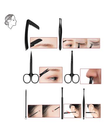 18pcs Manicure Set with Nail Clippers Pedicure Kit - Professional Nail Care Tools Gift in Black & Red - Buy Online on GoSupps.com