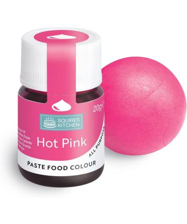 Squires Kitchen Hot Pink Food Colouring Paste - 20g | Concentrated for Sugarpaste, Fondant, Buttercream & More - Buy Online on GoSupps.com