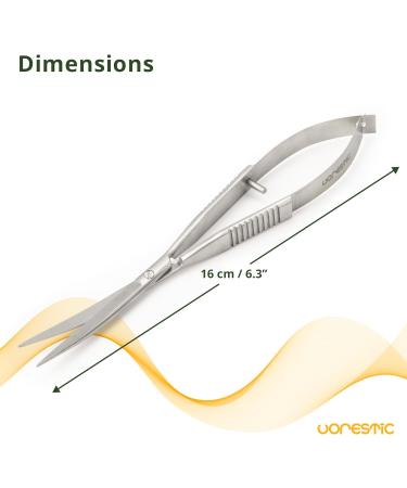 VORESTIC 16cm Curved Spring Scissors for Aquarium & Terrarium Plants - Aquascaping Tools - Buy Online on GoSupps.com