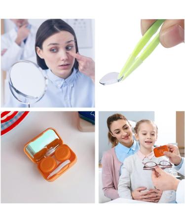 FEISIDUNWSF Portable 2-Piece Contact Lens Case with Mirror - Travel-Friendly Contact Lens Holder & Container - Buy Online on GoSupps.com