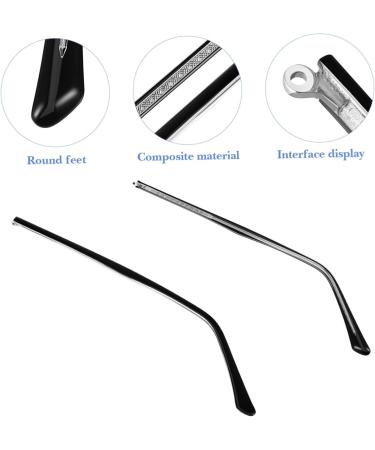 Baluue Magnetic Sunglasses Accessories - Durable Metal Hinge & Slab - 1 Pair Black 13.8x0.36cm - International Shipping Available - Buy Online on GoSupps.com