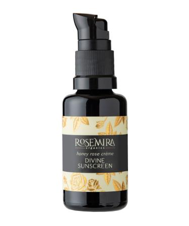 Organic Face Sunscreen Cream with Rose for All Skin Types - Moisturizing & Anti Aging - Dermatologist Recommended - 1 Month Supply - Broad Spectrum SPF 20 - Reef Friendly & Made in USA - 1 OZ