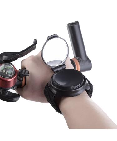 Bicycle rear mirror wide angle bicycle bracelet rear mirror arm wear for cyclists 360 degrees bicycle rear view mirror wrist protection bracelet bracelets rear mirror bicycle mirror hd real glass bike rear mirror - Buy Online on GoSupps.com